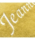 Serviette de bain jaune personnalisée - 450gr/m²