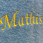 Serviette de bain Bleu Orage personnalisée - 450gr/m²