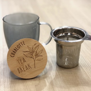 Tisanière avec infuseur de thé à personnaliser