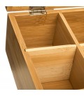Boîte à Thé bambou gravée