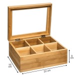 Boîte à Thé bambou gravée