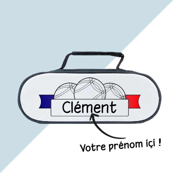 Sacoche pour pétanque personnalisée - Bannière France