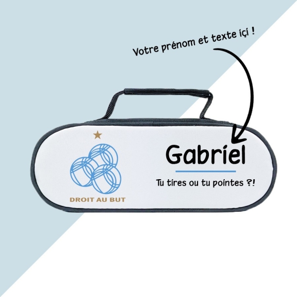 Sacoche pour pétanque personnalisée - Droit au but