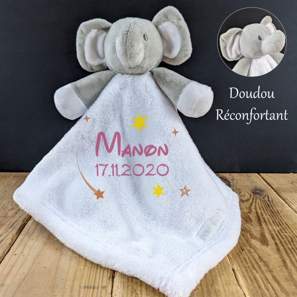 Doudou licorne blanche Modèle Licorne lune