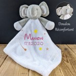 Doudou licorne blanche Modèle Licorne lune
