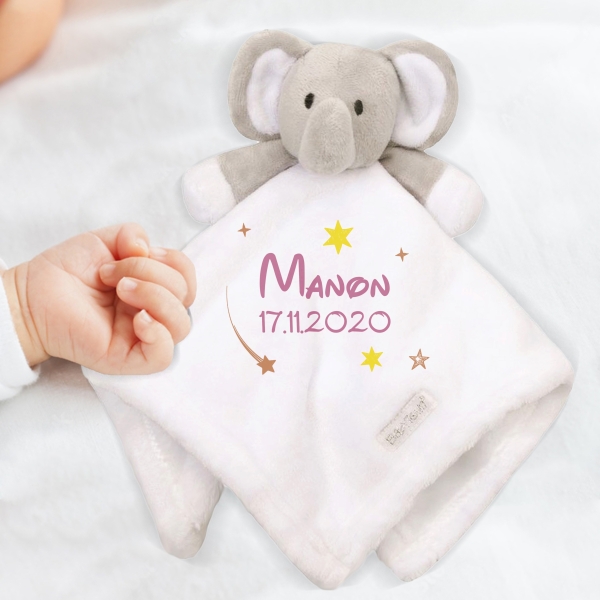 Doudou licorne blanche Modèle Licorne lune