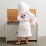 Peignoir bébé blanc à personnaliser - Modèle Petite princesse