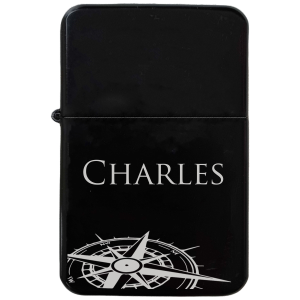 Briquet à essence de couleur BLEU - (Amazon Coeur)