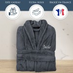 Peignoir de chambre femme brodé