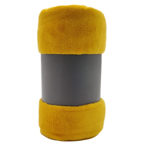 Plaid microfibre Anthracite 125x150 personnalisé