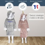 Couverture à capuche licorne rose personnalisée