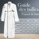 Peignoir de bain homme brodé