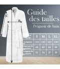 Peignoir de bain blanc femme personnalisé