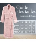Peignoir de bain rose femme personnalisé