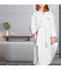 Peignoir de bain blanc enfant