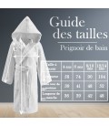 Peignoir de bain blanc enfant