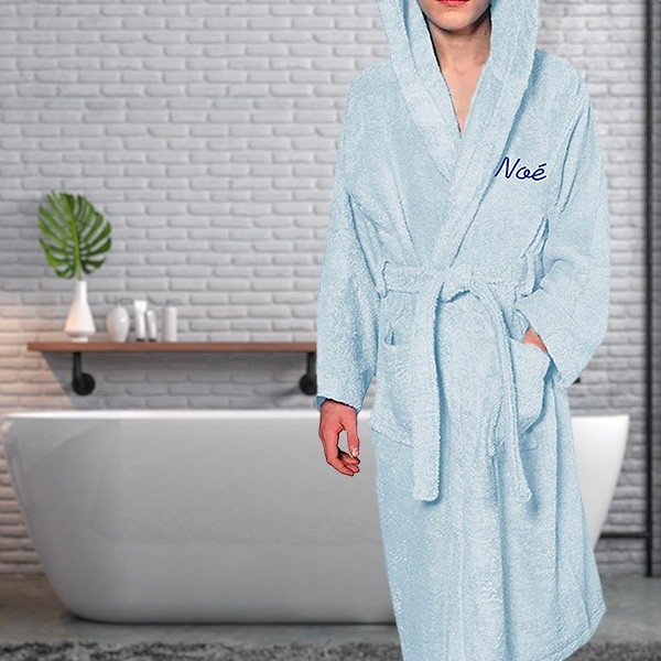 Peignoir de bain blanc enfant