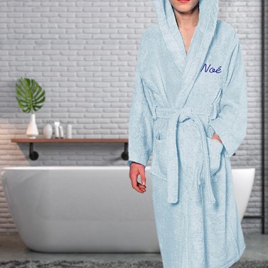 Peignoir de bain blanc enfant