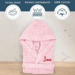 Peignoir de bain gris enfant