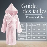 Peignoir de bain gris enfant