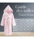 Peignoir de bain gris enfant