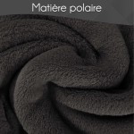 Robe de chambre anthracite brodée