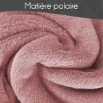 Plaid Polaire rose 130x160 personnalisé