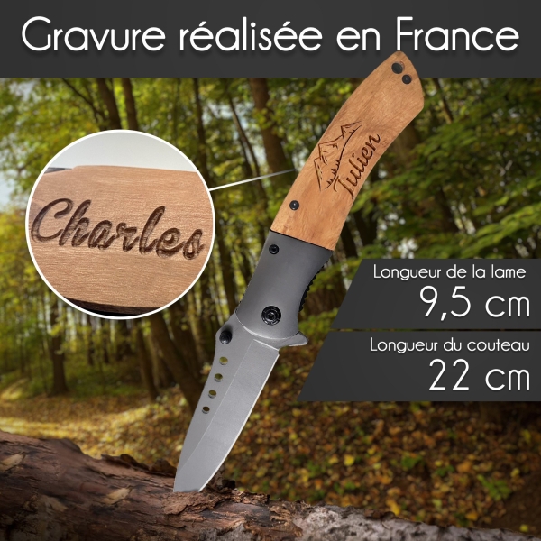 Couteau sécurité étoile personnalisé