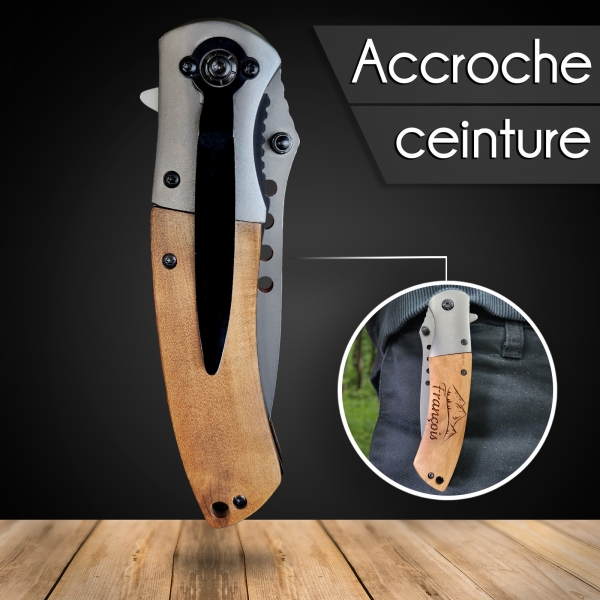 Couteau sécurité étoile personnalisé