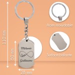 Porte-clés métal personnalisé - Modèle Infini