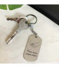 Porte-clés métal personnalisé - Modèle Mains