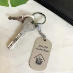 Porte-clés métal personnalisé - Modèle Maison