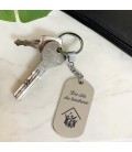 Porte-clés métal personnalisé - Modèle Maison