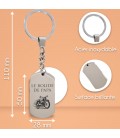 Porte-clés métal personnalisé - Modèle Moto