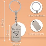 Porte-clés métal personnalisé - Modèle Super