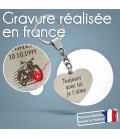 Porte clés coeur texte à graver