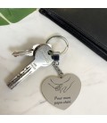 Porte-clés cœur personnalisé - Modèle Mains