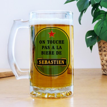 Chope à bière personnalisée - Modèle étoile