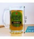 Chope à bière personnalisée - Modèle étoile