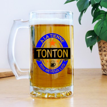 Chope à bière personnalisée - Modèle à la tienne