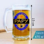 Chope à bière personnalisée - Modèle à la tienne