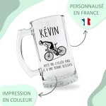 Chope à bière personnalisée - Modèle cycliste