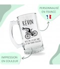 Chope à bière personnalisée - Modèle cycliste