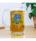 Chope à bière personnalisée - Modèle anniversaire