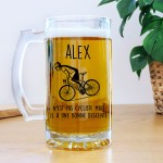 Chope à bière personnalisée - Modèle cycliste