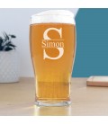 Verre à bière prénom gravé