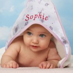 Sortie de bain brodée