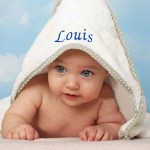 Sortie de bain blanche brodée