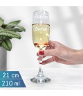 Verre à champagne gravé