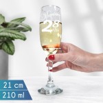 Verres à champagne prénom + age gravés